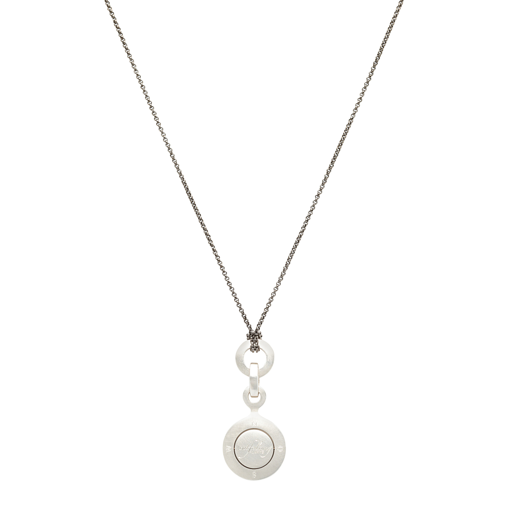 gefülltes Universum Kette Sterling Silber