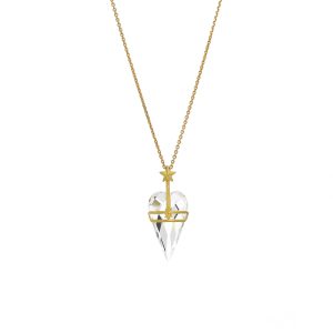 Audrey Kette Bergkristall Herz