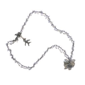 Edelstein Kette Poesie Feueropal