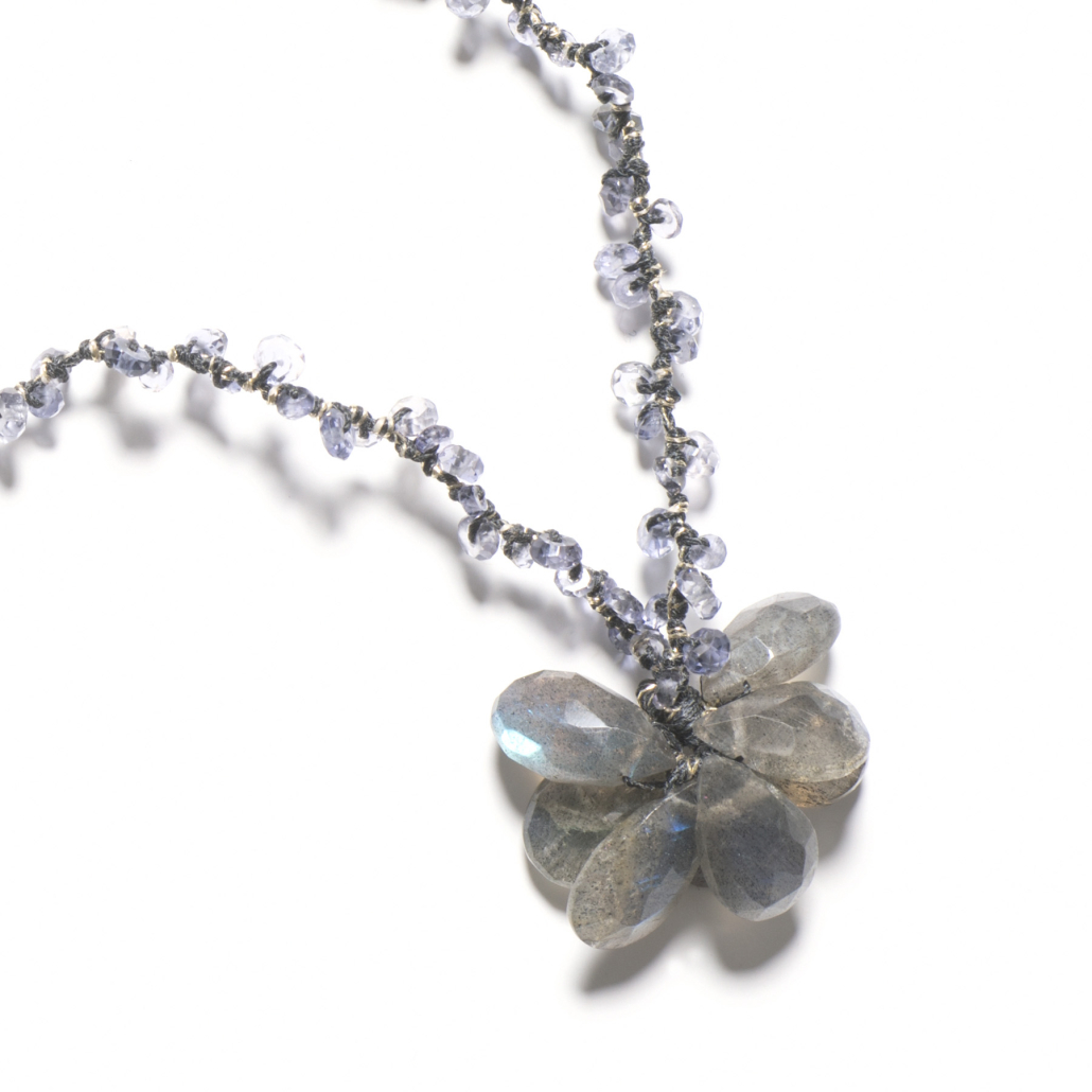 Edelstein Kette Poesie Feueropal