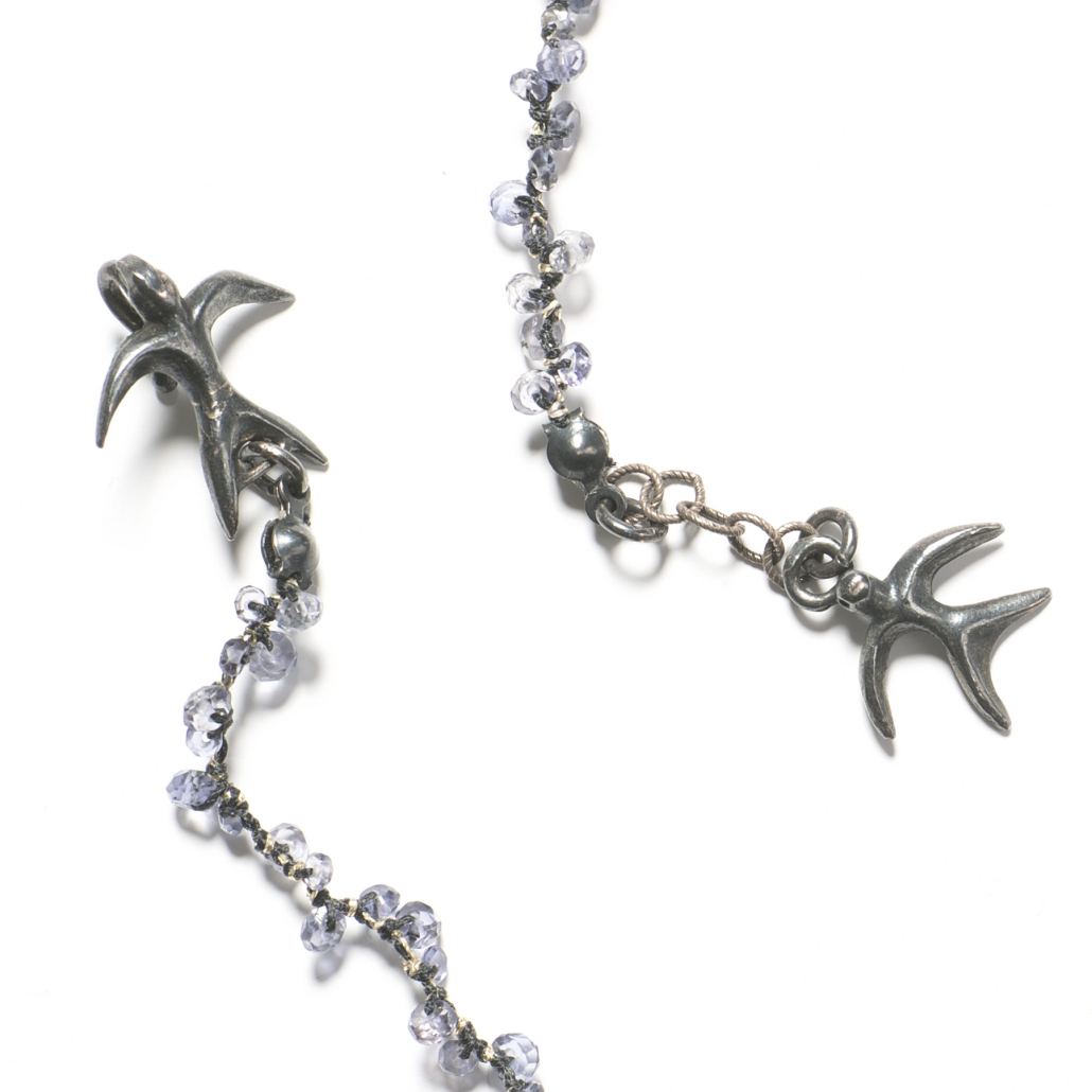 Edelstein Kette Poesie Feueropal
