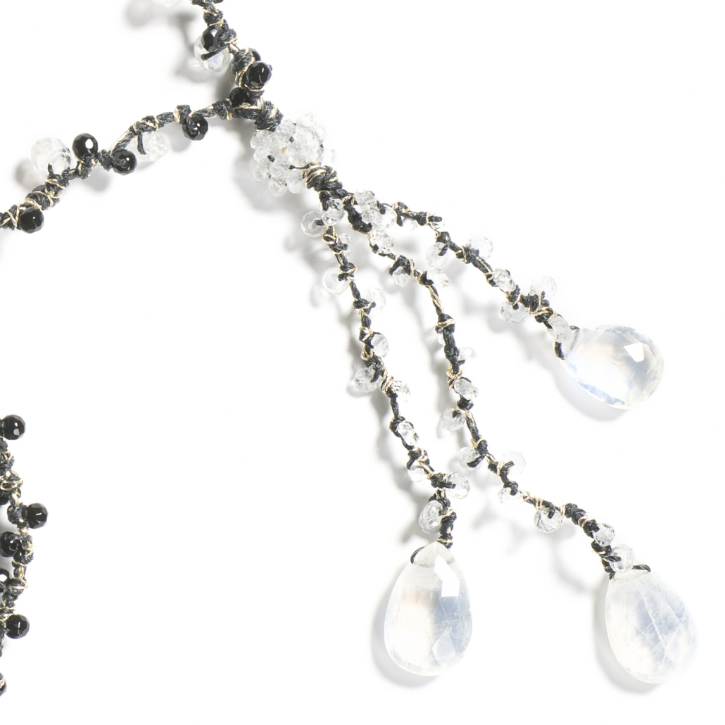 Edelstein Kette Poesie Mondstein
