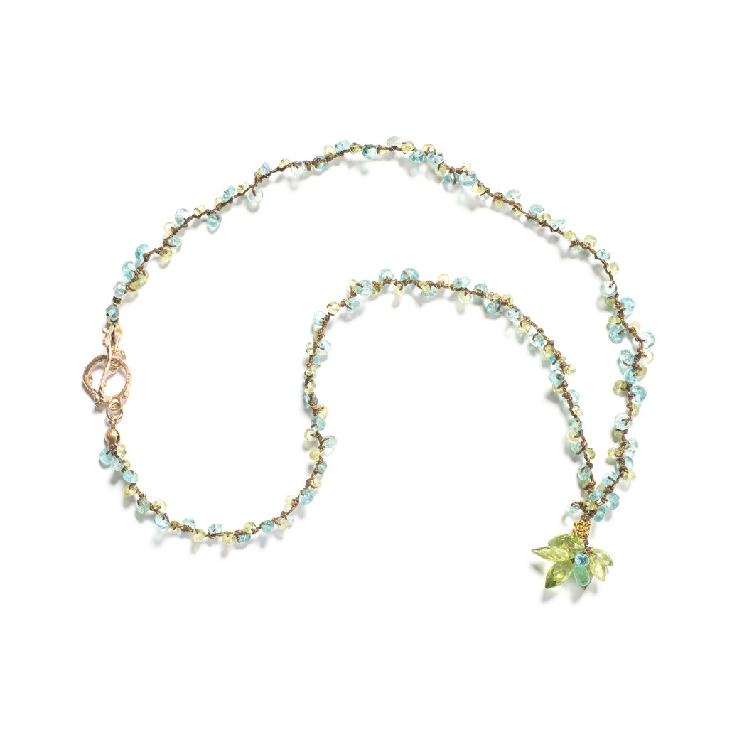 Edelstein Kette Poesie Peridot