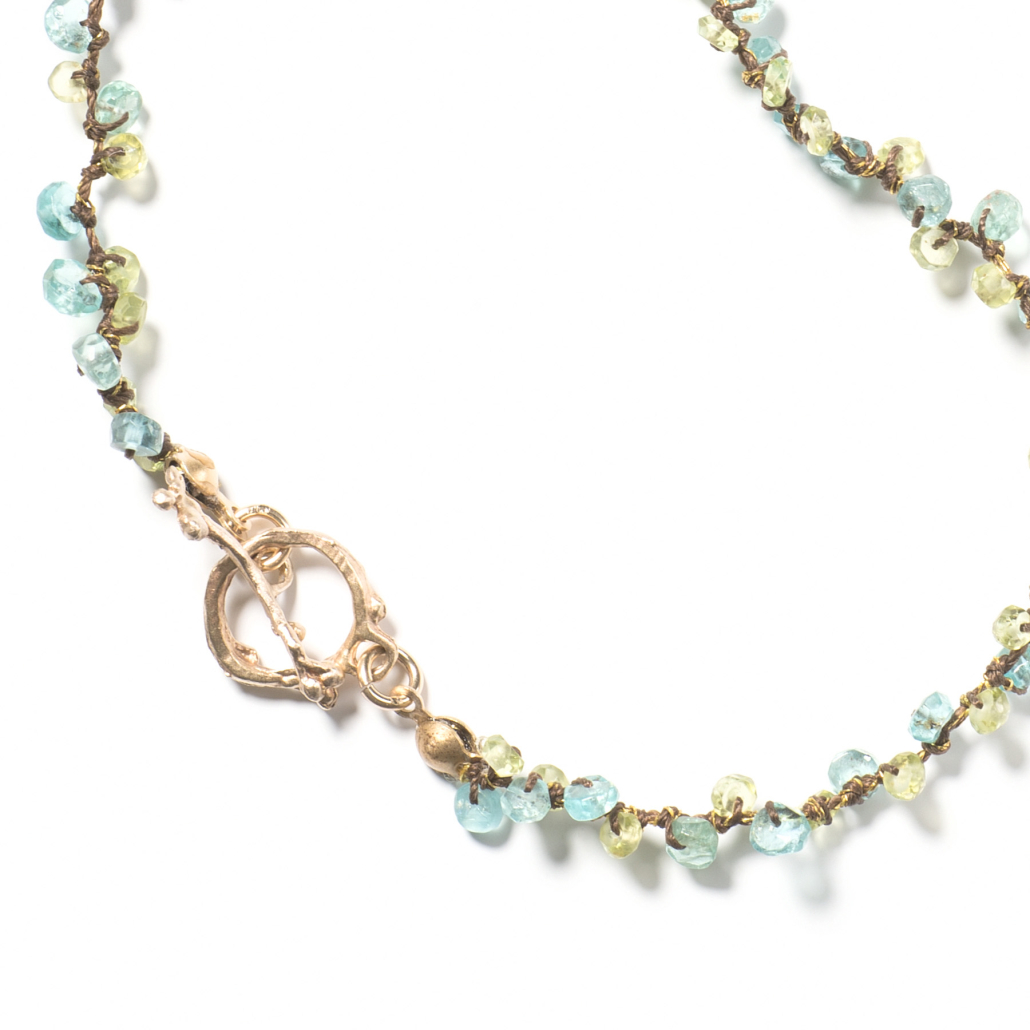 Edelstein Kette Poesie Peridot