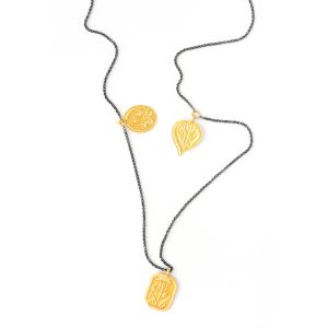 Heiligen Kette Feingoldplättchen