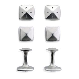 Manschettenknöpfe eckig Life Love