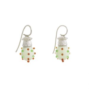 Ohrringe Glassworks Weiß