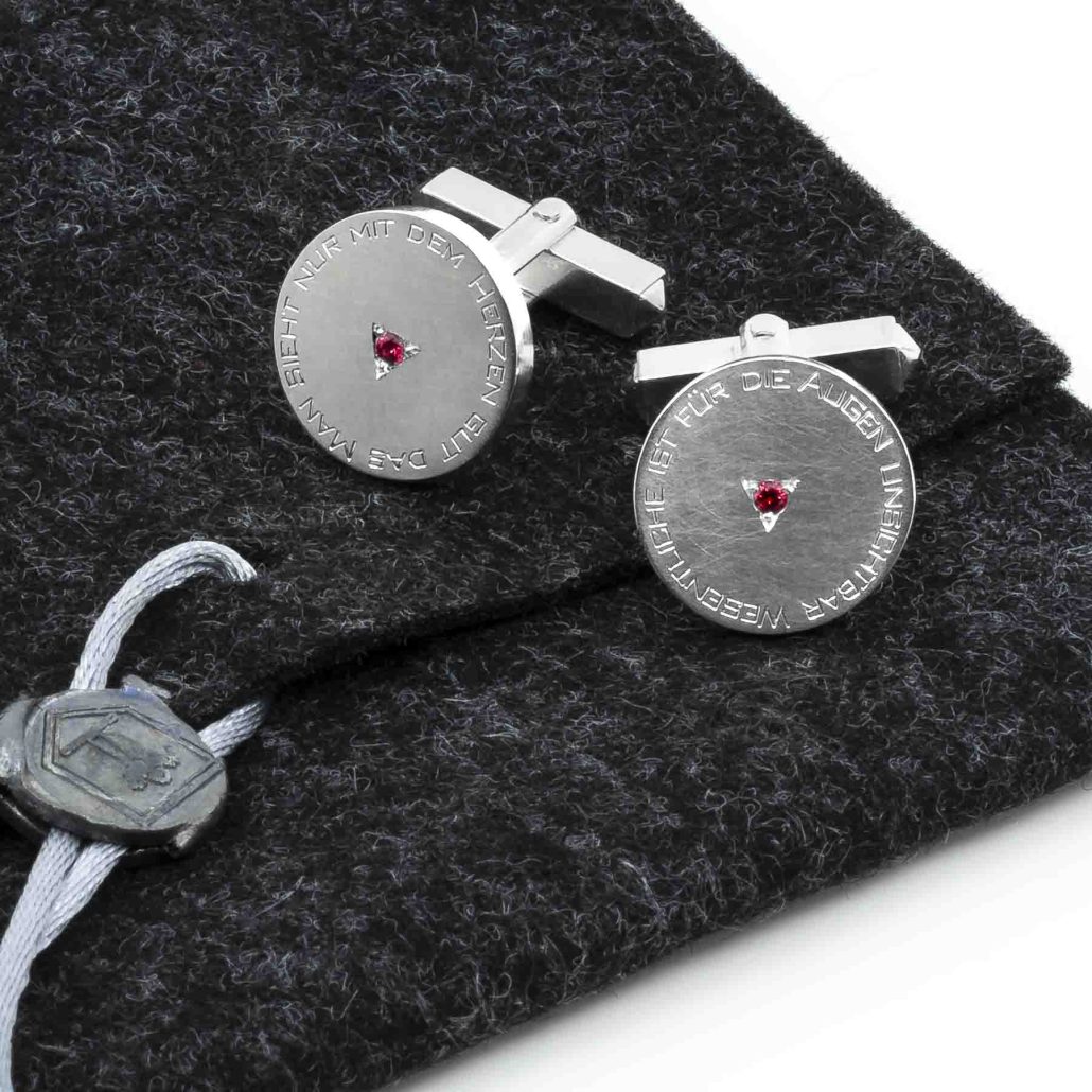 Solid rund Manschettenknöpfe